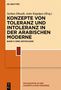 Titel: "Konzepte von Toleranz und Intoleranz in der arabischen Moderne". Beige und orangefarbene Gestaltung., Buch