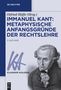 Immanuel Kant: Metaphysische Anfangsgründe der Rechtslehre, Buch