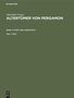 Alexander Conze: Altertümer von Pergamon BD1 Stadt und Landschaften, Buch