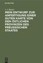 J. J. Baeyer: Mein Entwurf zur Anfertigung einer guten Karte von den östlichen Provinzen des Preussischen Staates, Buch