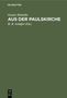 Gustav Rümelin: Aus der Paulskirche, Buch