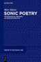 Ein blaues Cover mit Texten: "Marc Matter, SONIC POETRY, TECHNOLOGICAL METHODS AS CREATIVE PRACTICE", "POETRY IN THE DIGITAL AGE"., Buch