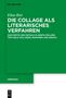 Titel: "Die Collage als literarisches Verfahren" von Elisa Risi. Grünes Buchcover mit schlichtem Design., Buch