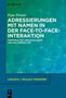 Titel: "Adressierungen mit Namen in der Face-to-Face-Interaktion". Grünes Muster, erschienen bei De Gruyter.