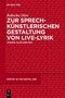 Oben: "DE GRUYTER". Titel: "Zur sprechkünstlerischen Gestaltung von Live-Lyrik". Unten: "Poetry in the Digital Age"., Buch