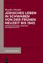 Titel: "Jüdisches Leben in Schwaben von der frühen Neuzeit bis 1945". Autor: Monika Mendat. Rotes, schlichtes Design., Buch