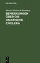 Moritz Heinrich Romberg: Bemerkungen über die asiatische Cholera, Buch