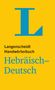 Langenscheidt Handwörterbuch Hebräisch-Deutsch - für Schule, Studium und Beruf, Buch, Buch