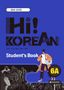 Text in der Mitte: "Hi! KOREAN Student's Book 6A". Illustration einer Person mit Handy, Taschen., Buch