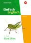 "EinFach Englisch" steht in großen Buchstaben auf einem grünen Hintergrund. Darunter eine Heuschrecke auf weißem Grund., Buch