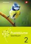 Text: "westermann", "Pusteblume Sachbuch 2". Eine Blaumeise sitzt auf einem Ast. Oben ein rotes Logo mit "W"., Buch