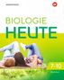 Text: "Biologie heute", "7-10", "Gesamtband". 
Zwei Personen liegen auf einer Wiese, entspannt in Freizeitkleidung.