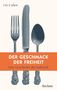 "Der Geschmack der Freiheit. Eine Geschichte der Kulinarik." Ute Cohen, Reclam. Illustration: Messer, Gabel, Löffel., Buch
