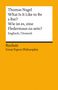 Thomas Nagel: What Is It Like to Be a Bat? / Wie ist es, eine Fledermaus zu sein?, Buch