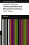 Helmuth Plessner: Unmenschlichkeit und Menschenverachtung. Zwei Essays, Buch