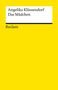 Text: Angelika Klüssendorf, Das Mädchen, Reclam. Einfaches gelbes Buchcover mit schwarzem Textfeld oben., Buch