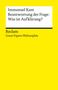 Immanuel Kant, Beantwortung der Frage: Was ist Aufklärung? Reclam, Great Papers Philosophie. Gelber Hintergrund., Buch
