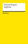 Richard Wagner, Siegfried, Reclam; gelber Hintergrund mit weißem Rechteck oben., Buch