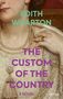 EDITH WHARTON, THE CUSTOM OF THE COUNTRY, A NOVEL. Portrait einer Frau mit Perlenkette und -ohrringen in eleganter Kleidung., Buch