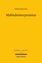 Gelber Hintergrund mit schwarzem Text: "Maßstabsinterpretation" - Simon Pielhoff, "Rechtstheorie - Legal Theory 16", Mohr Siebeck., Buch