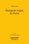 Gelbes Buchcover mit Text: Simon Marx, Ökologische Analyse des Rechts, Recht der Nachhaltigen Entwicklung, Mohr Siebeck.