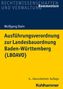 Wolfgang Stein: Ausführungsverordnung zur Landesbauordnung Baden-Württemberg (LBOAVO), Buch