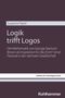 Buchtitel: "Logik trifft Logos" von Susanne Tepel. Blauer Hintergrund mit weißem Text und dem Logo von Kohlhammer., Buch