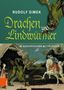 Titel: "Rudolf Simek - Drachen und Lindwürmer im europäischen Mittelalter". Illustration: Ritter besiegt Drachen., Buch