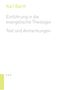Karl Barth: Einführung in die evangelische Theologie, Buch