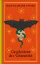 „HANNS HEINZ EWERS“, „Geschichten des Grauens“, „OKTOPUS“; Fledermaus, Totenkopf, Schlange, Sterne auf rotem Hintergrund., Buch