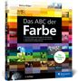 "Das ABC der Farbe" von Markus Wäger. Farbiges, quadratisches Muster. "Das Standardwerk" auf einem grünen Kreis., Buch