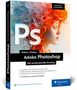 "Adobe Photoshop: Der professionelle Einstieg" von Robert Klaßen. Cover mit stilisierter Illustration eines Gesichts., Buch