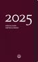 Kirchlicher Amtskalender 2025 - rot, Buch