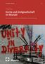 "Kirche und Zivilgesellschaft im Wandel" oben, Graffiti "UNITY IN DIVERSITY" unten, Logos von Nomos und SI.