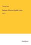 Thomas Percy: Reliques of Ancient English Poetry, Buch