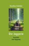 Dorothee Schröder, Die Joggerin: Geschichte einer Begegnung. Frau joggt auf einem Waldweg, umgeben von hohen Bäumen., Buch
