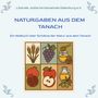 "NATURGABEN AUS DEM TANACH: Ein Malbuch über Schätze der Natur aus dem Tanach." Darunter Illustrationen von Früchten., Buch
