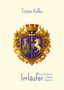 „Tristan Kafka“, „Irrläufer, ein philosophisch-religiöses Experiment“. Wappen mit Schloss, Pferd und goldenen Ornamenten., Buch