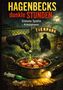 Text: "HAGENBECKS dunkle STUNDEN", "Simone Spälte", "Kriminalroman", "TIERPARK". Eine mysteriöse Szene, dunkle Stimmung., Buch