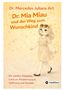 "Dr. Mia Miau und der Weg zum Wunschkind" in kräftigem Orange. Illustration: Katze im Kleid mit Sonnenbrille., Buch