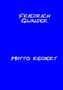 Oben steht „FRIEDRICH GLAUSER“ und unten „MATTO REGIERT“, beides in weißer Schrift auf blauem Hintergrund.
