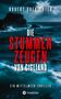 "Robert Hofrichter. Die stummen Zeugen von Gigliano. Ein Mittelmeer-Thriller. Stürmisches Meer mit dunklen Wolken.", Buch