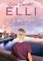 Text: "Carine Dessenontet ELLI Wo das Meer beginnt ROMAN". Eine Person schaut auf eine Flusslandschaft., Buch