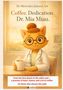 Illustration einer Katze im Arztkittel mit Brille und Kaffeetasse., Buch