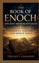 „The Book of Enoch: Ancient Wisdom Revealed. Exploring secrets of Ethiopian, Slavonic, and Hebrew texts. Tsegaye F. Yohannes.“ Ein altes, verziertes Buch vor einer Landschaft bei Sonnenuntergang., Buch