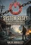 "System Reset: Der totale Zusammenbruch: Strom, Versorgung, Börsen. Sind Sie vorbereitet? Ein Buch von Andreas Kühnemann." Eine postapokalyptische Szene mit einem Wanderer, Trümmern und einem leuchtenden Power-Symbol., Buch