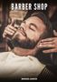 „BARBER SHOP“, „MANUEL GARCÍA“. Ein Mann mit Bart liegt entspannt zurückgelehnt, während Hände seinen Kopf massieren., Buch
