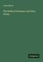 „James Moore. The Bridal of Strabane; And Other Poems.“ Grüner Hintergrund, unten ein schwarzes Rechteck mit „Antigonos“., Buch