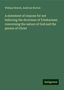 William Newell: A statement of reasons for not believing the doctrines of Trinitarians: concerning the nature of God and the person of Christ, Buch