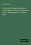 Hans Vaihinger: Vaihinger, H: Hartman, Dühring und Lange: Zur Geschichte der, Buch